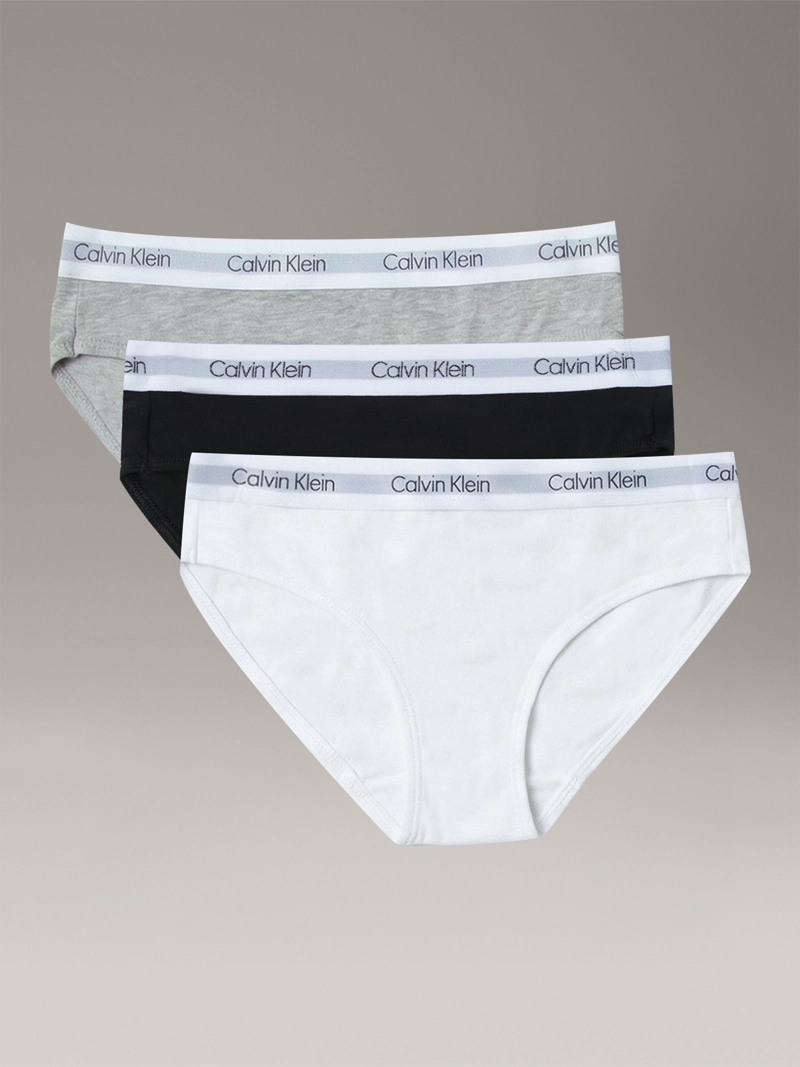 PACK DE 3 CALZONES BIKINI CON LOGO PARA NIÑA - 1