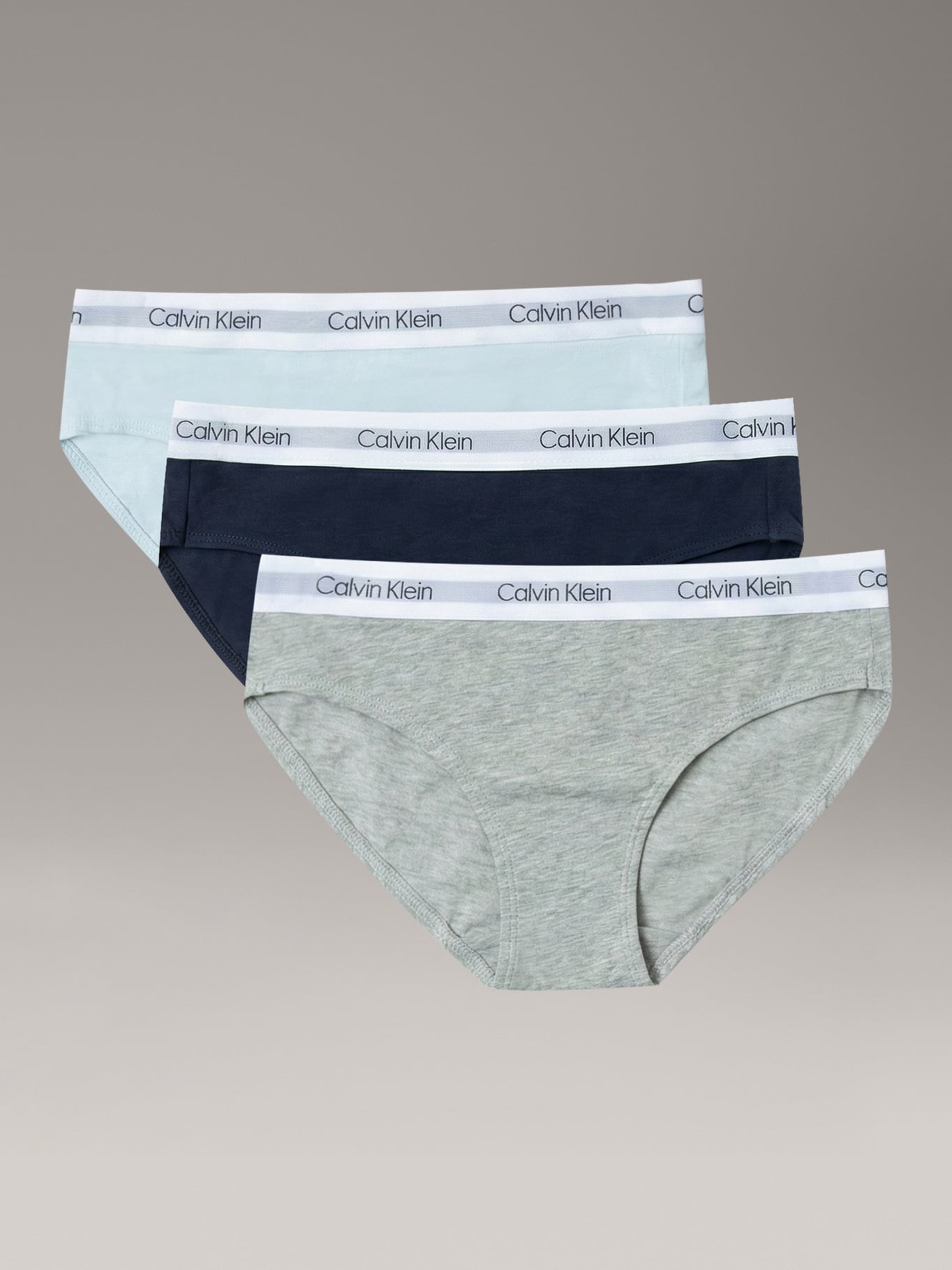 PACK DE 3 CALZONES BIKINI CON LOGO PARA NIÑA - 1