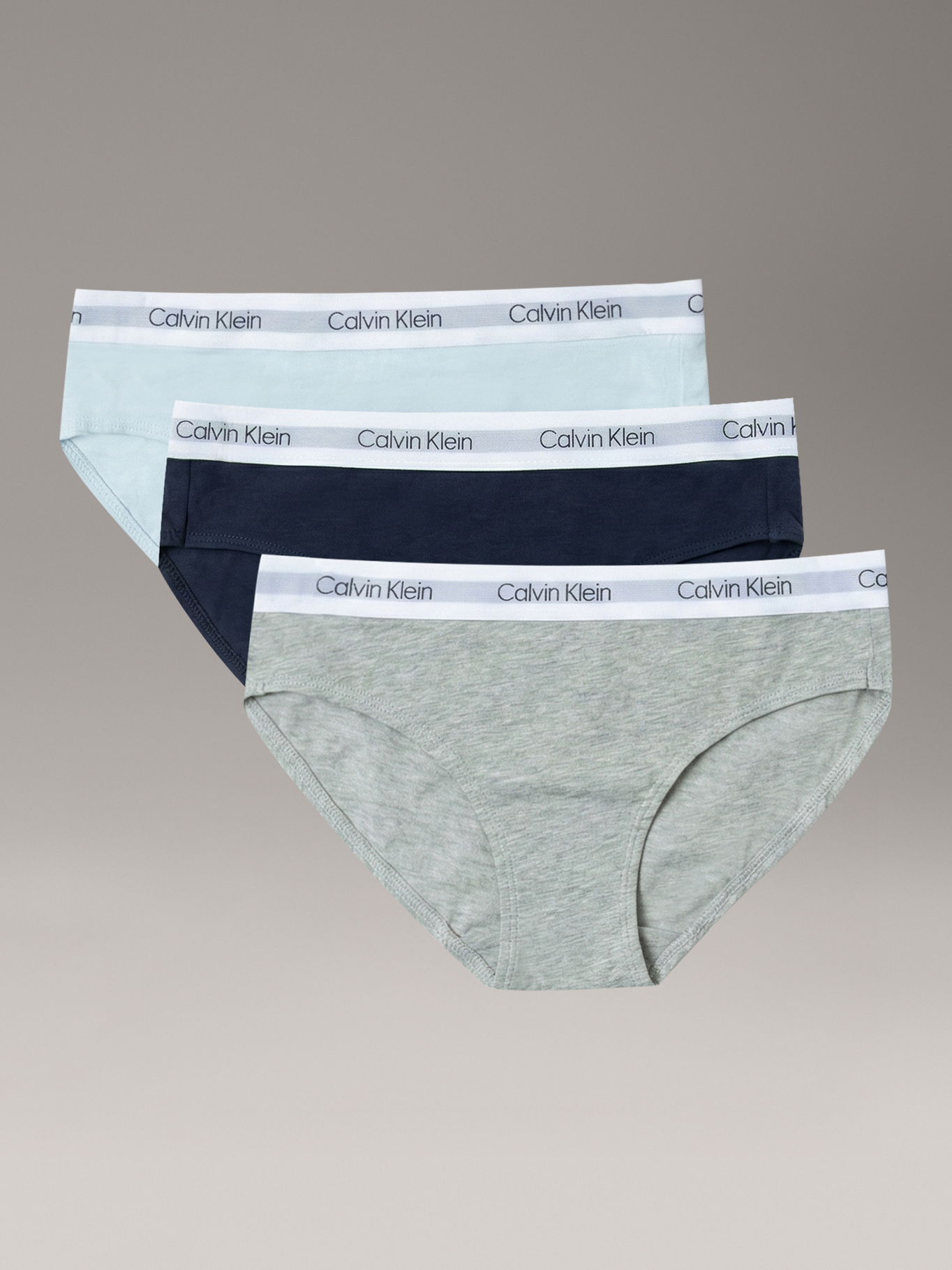 PACK DE 3 CALZONES BIKINI CON LOGO PARA NIÑA - 1