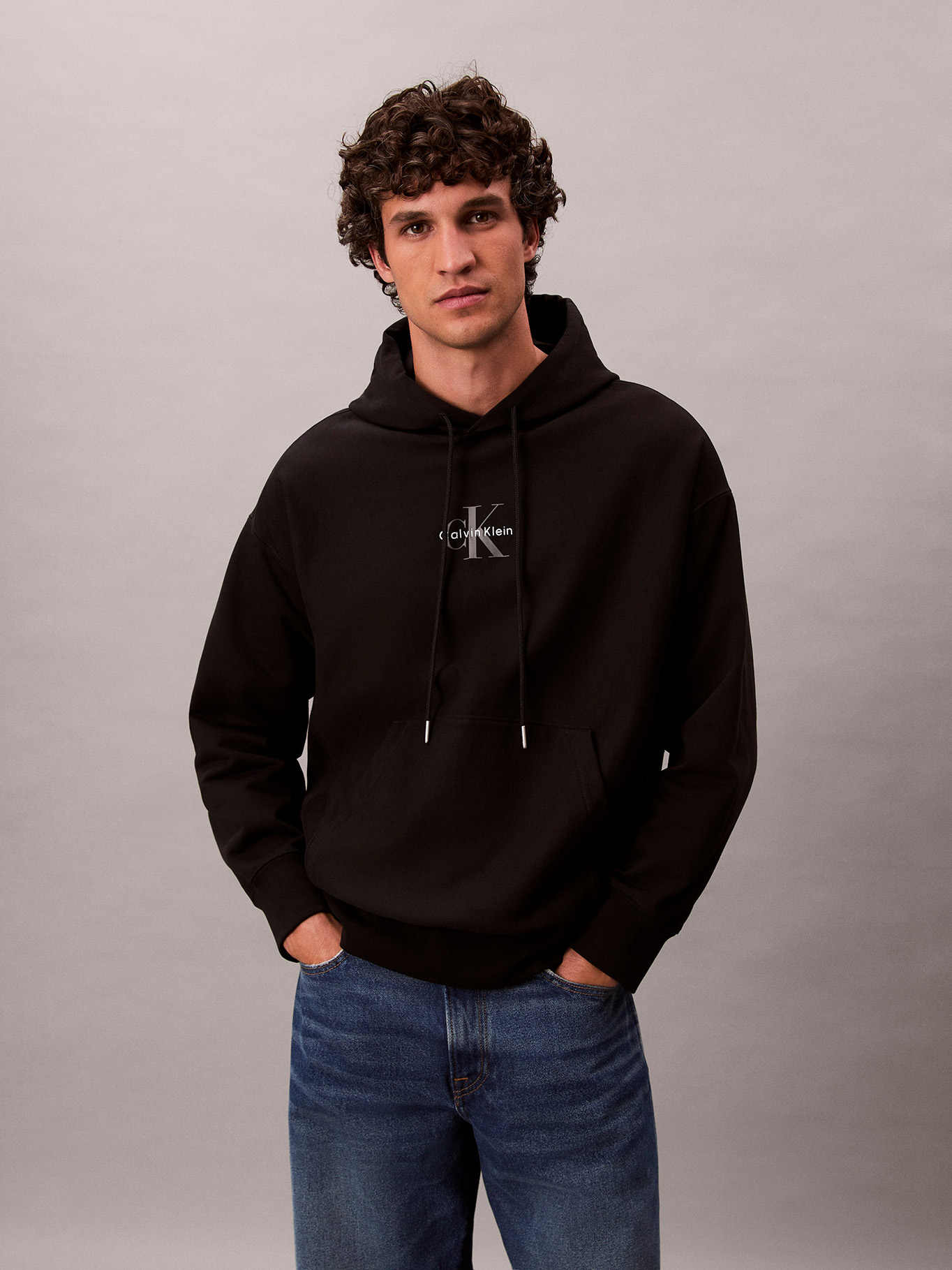 POLERON CON GORRO Y TEJIDO FELPA - 1