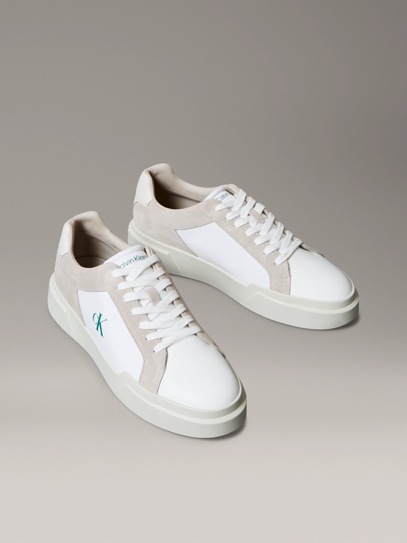 ZAPATILLAS DE CUERO CON SUELA GRUESA - 1