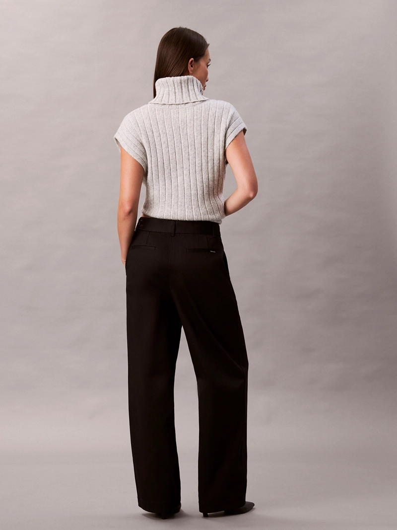 PANTALON DE SARGA DE ALGODON CON CINTURON - 2