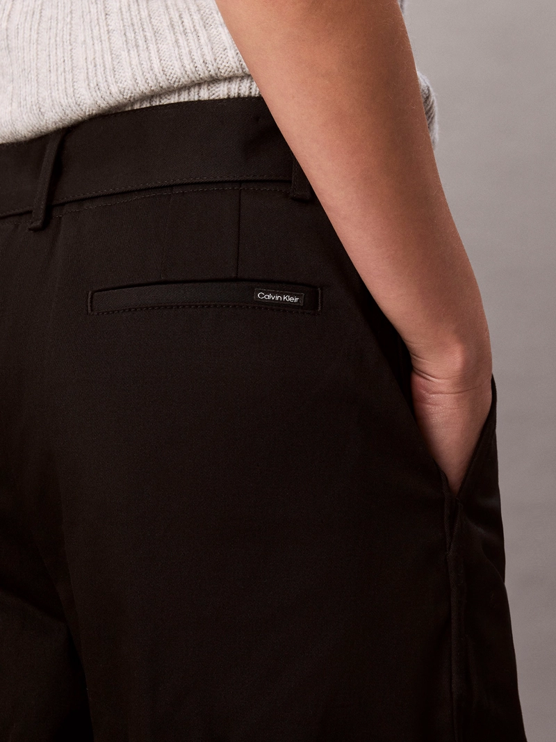PANTALON DE SARGA DE ALGODON CON CINTURON - 5