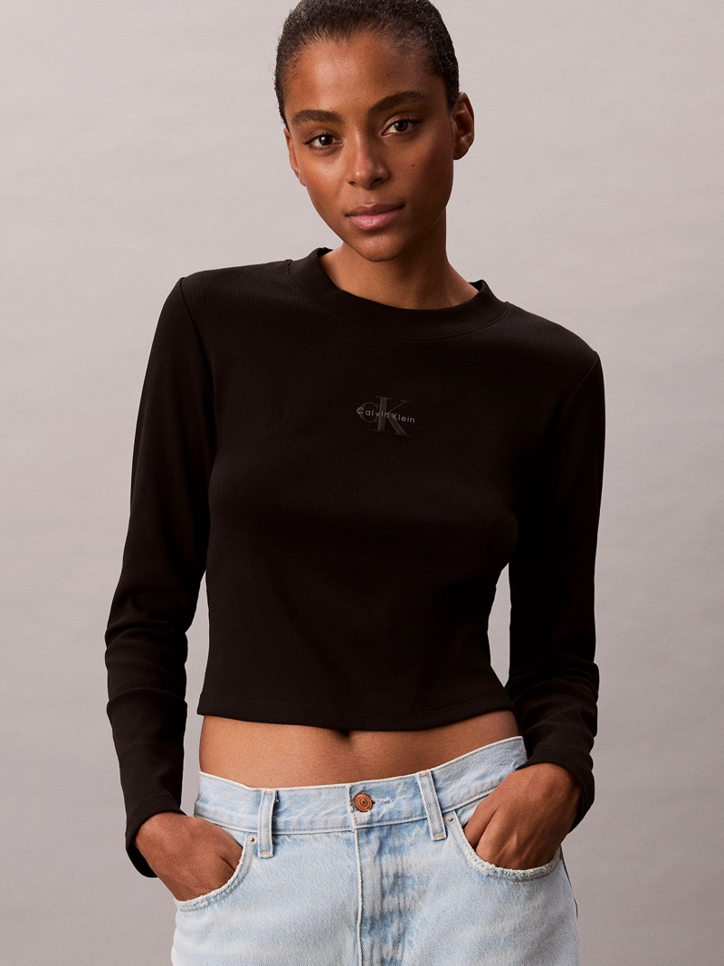POLERA MANGA LARGA BABY TEE - 4