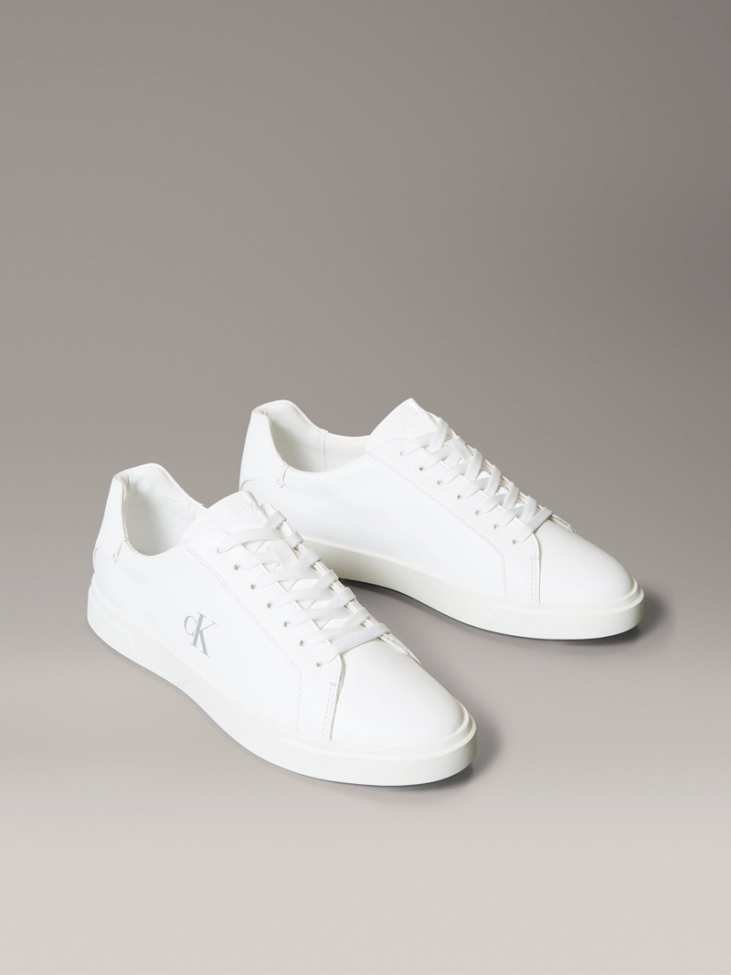 ZAPATILLAS DE CUERO CON LOGO - 1