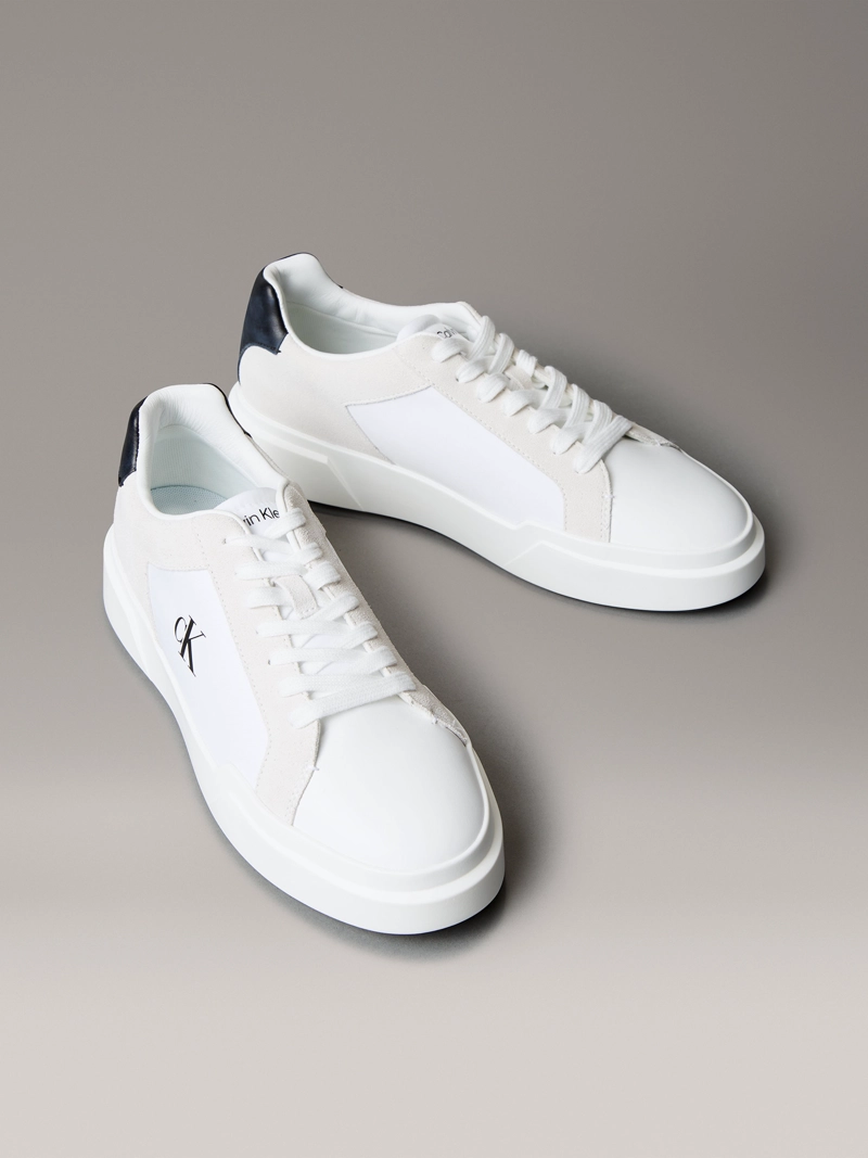 ZAPATILLAS DE CUERO CON SUELA GRUESA - 1
