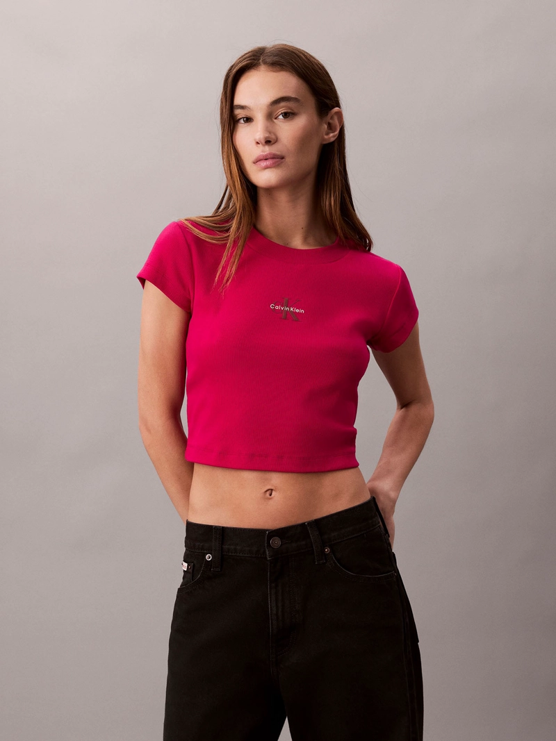 POLERA CON TEJIDO ACANALADO - 1