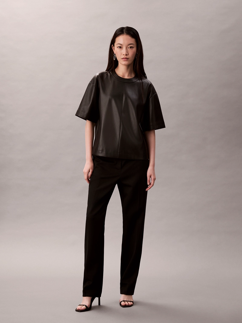 POLERA CON EFECTO CUERO - 2