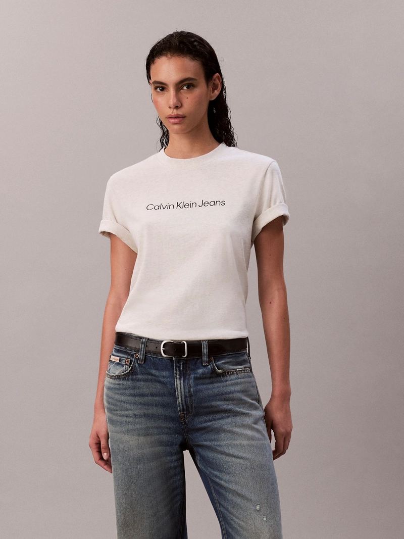 POLERA CLASICA CON LOGO ESTAMPADO - 1