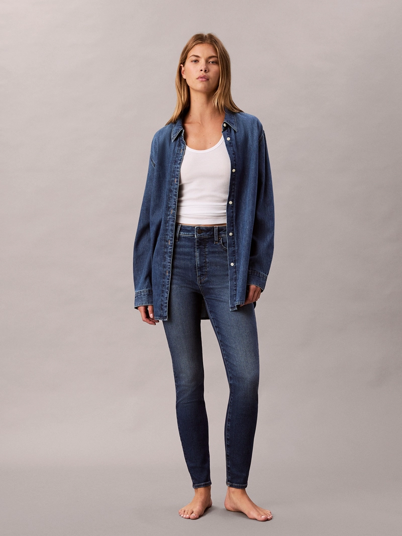 JEANS SKINNY DE TALLE ALTO - 1