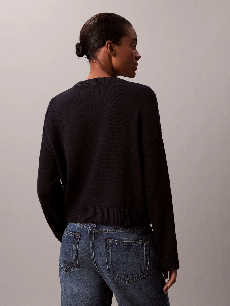 SWEATER DE ALGODON SUAVE CON LOGO - 3