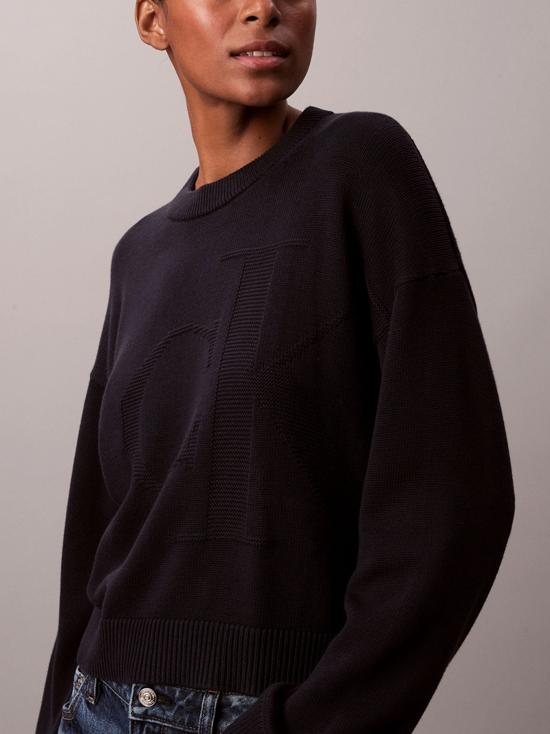 SWEATER DE ALGODON SUAVE CON LOGO - 4