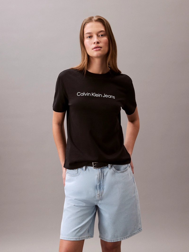 POLERA CLASICA CON LOGO ESTAMPADO - 1