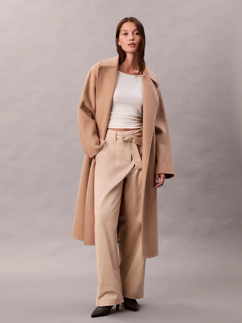 PANTALON DE SARGA DE ALGODON CON CINTURON - 1