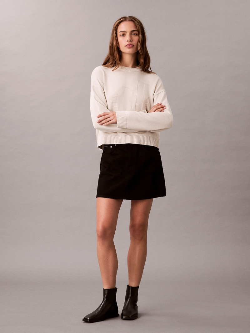 SWEATER DE ALGODON SUAVE CON LOGO - 2