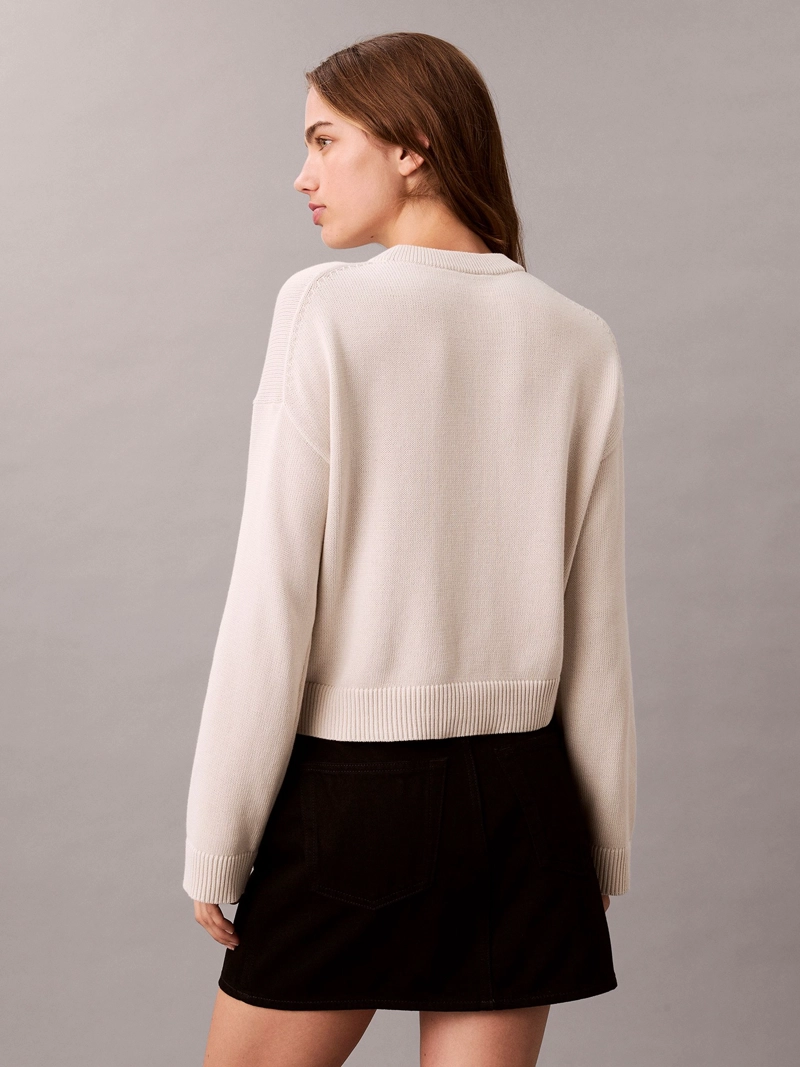 SWEATER DE ALGODON SUAVE CON LOGO - 3