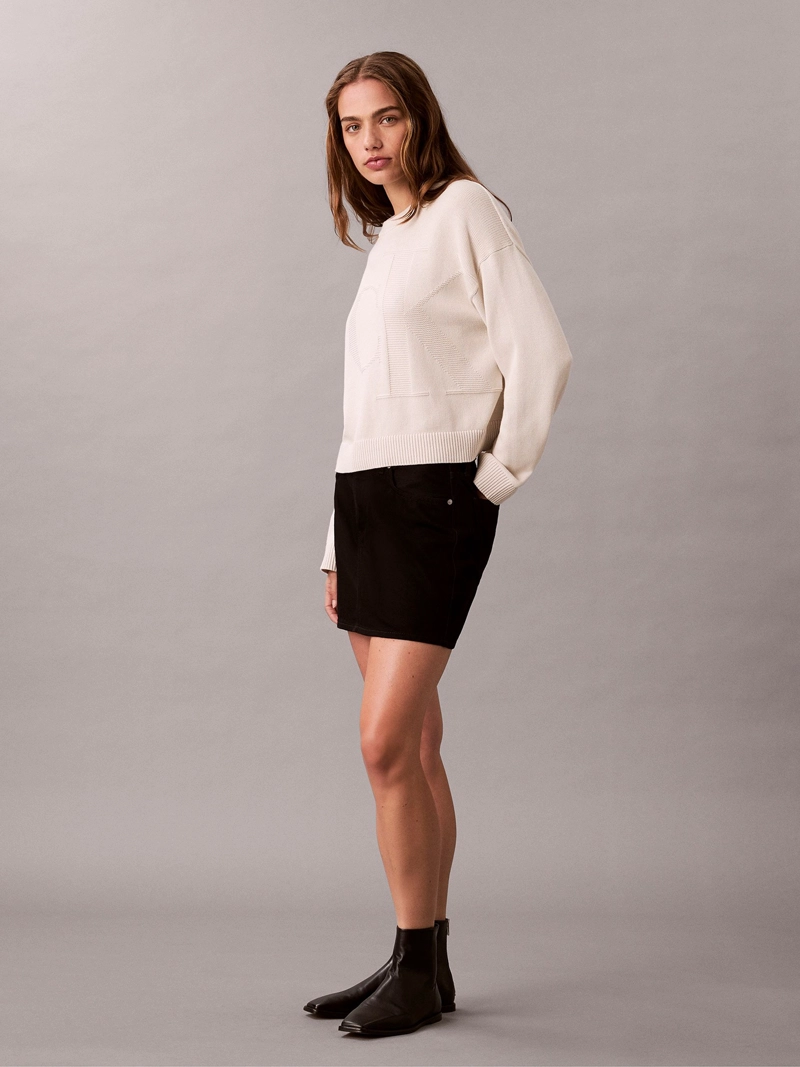 SWEATER DE ALGODON SUAVE CON LOGO - 4