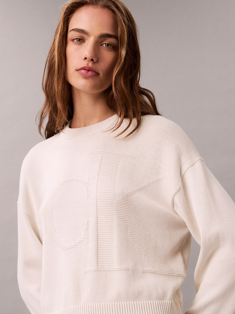 SWEATER DE ALGODON SUAVE CON LOGO - 5