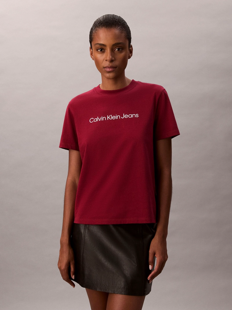 POLERA CLASICA CON LOGO ESTAMPADO - 1