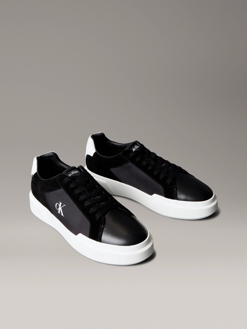 ZAPATILLAS DE CUERO CON SUELA GRUESA - 1