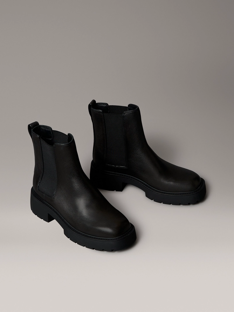 BOTAS CHELSEA CHUNKY DE CUERO - 1