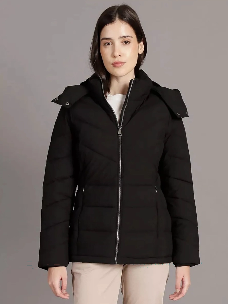PARKA PUFFER CON GORRO - 1