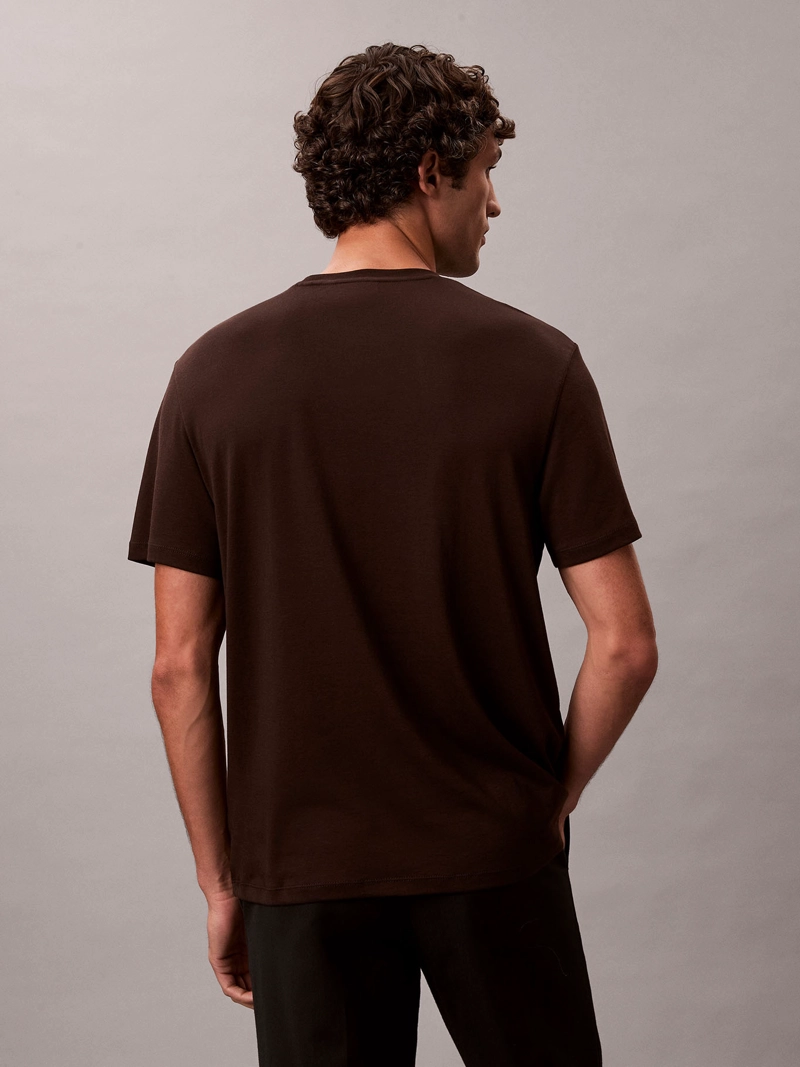 POLERA DE ALGODON SUPIMA DE CUELLO REDONDO - 3