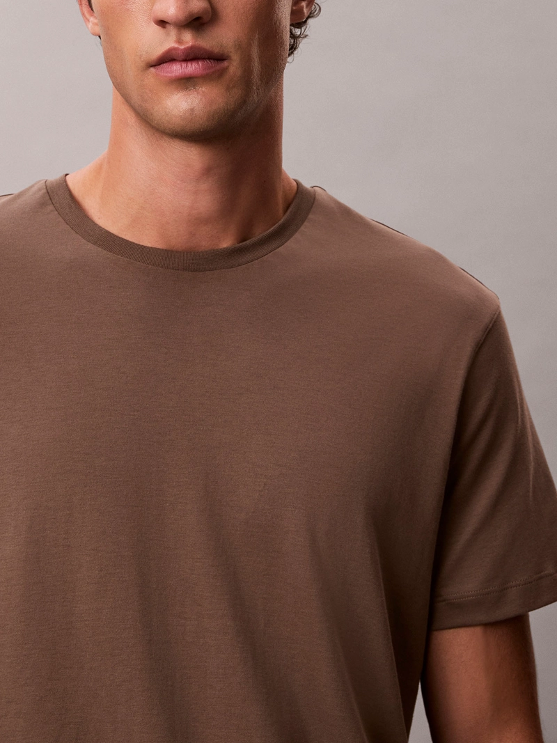 POLERA DE ALGODON SUPIMA DE CUELLO REDONDO - 5