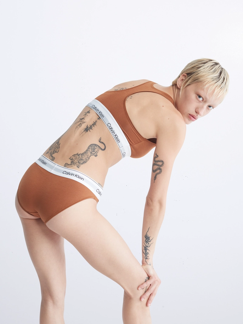 BRALETTE CON ESPALDA CRUZADA MODERN COTTON - 3