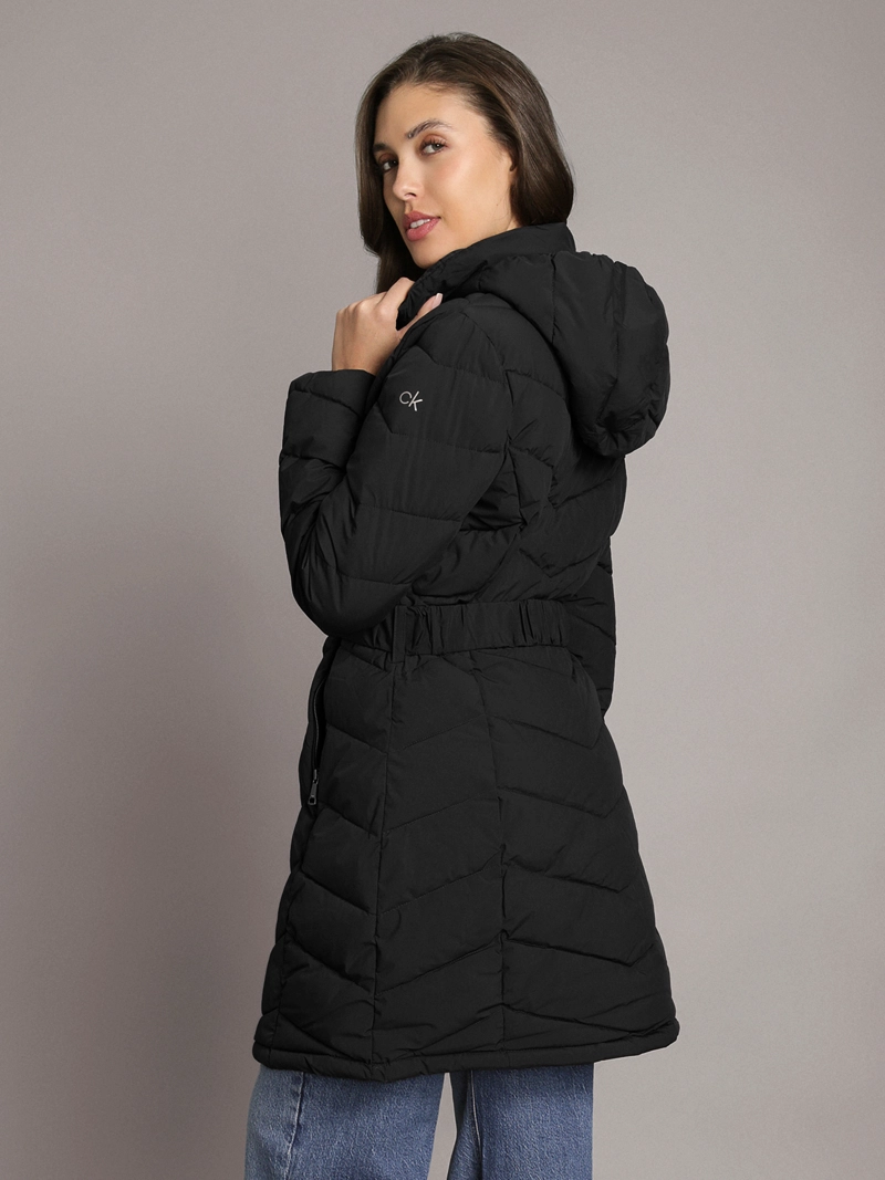 PARKA LARGA PUFFER CON GORRO - 4