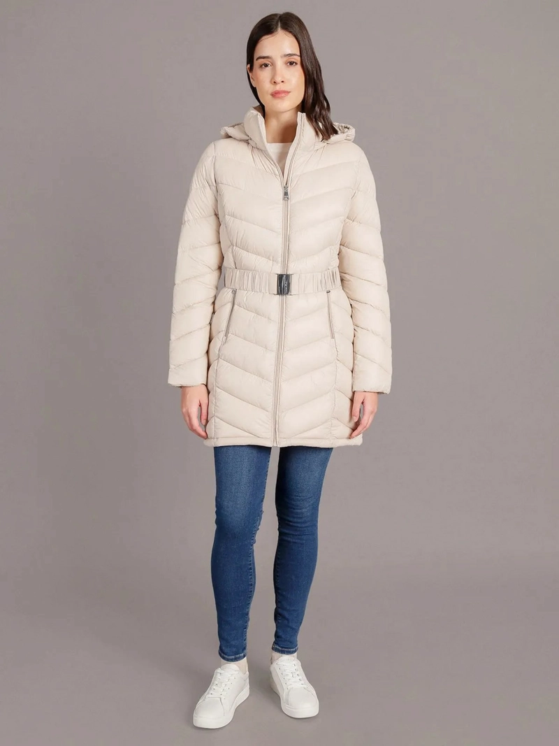 PARKA LARGA PUFFER CON GORRO - 2