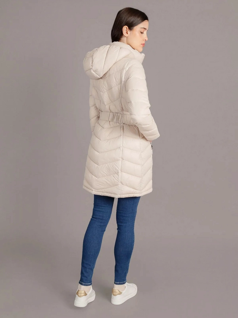 PARKA LARGA PUFFER CON GORRO - 3