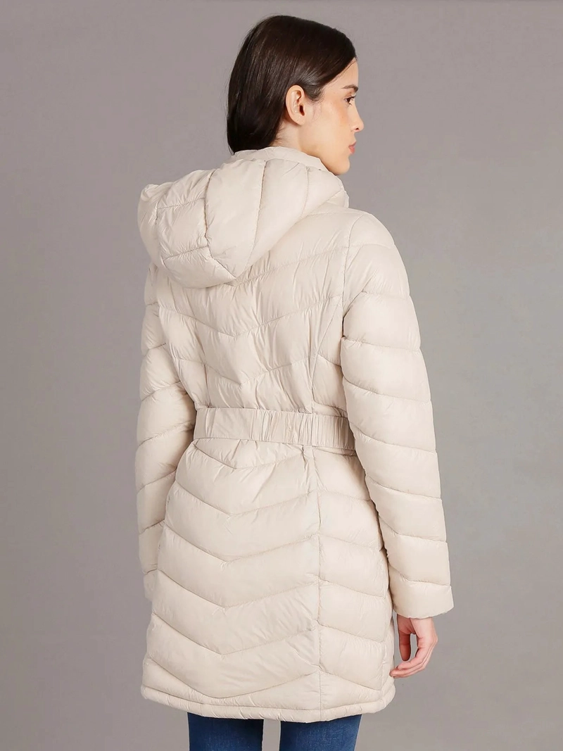 PARKA LARGA PUFFER CON GORRO - 4