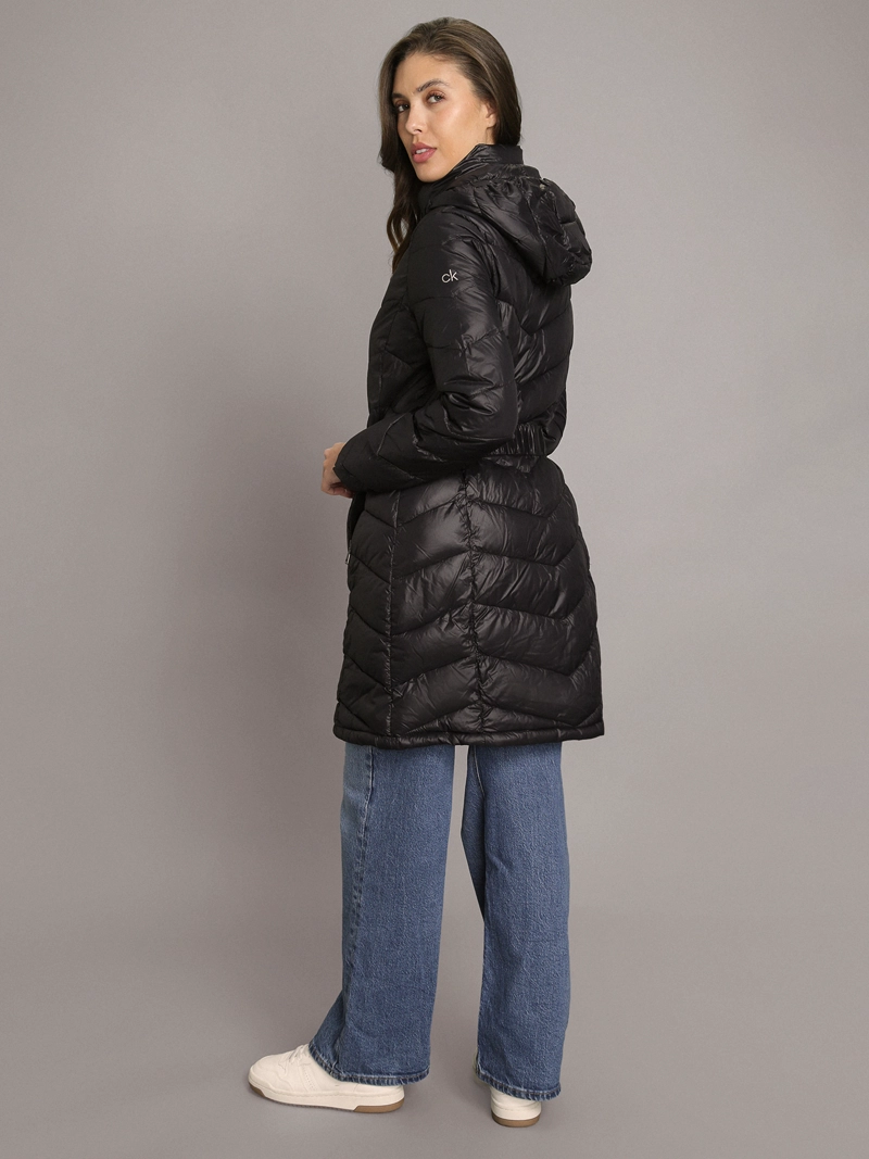 PARKA LARGA PUFFER CON GORRO - 3