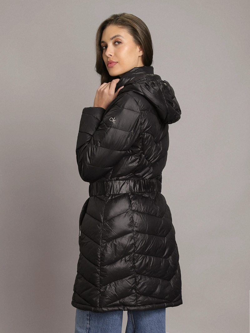 PARKA LARGA PUFFER CON GORRO - 4