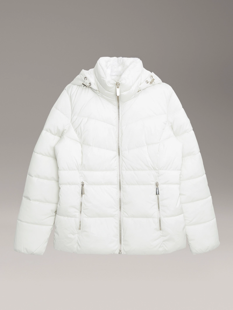 PARKA PUFFER CORTA CON GORRO - 5