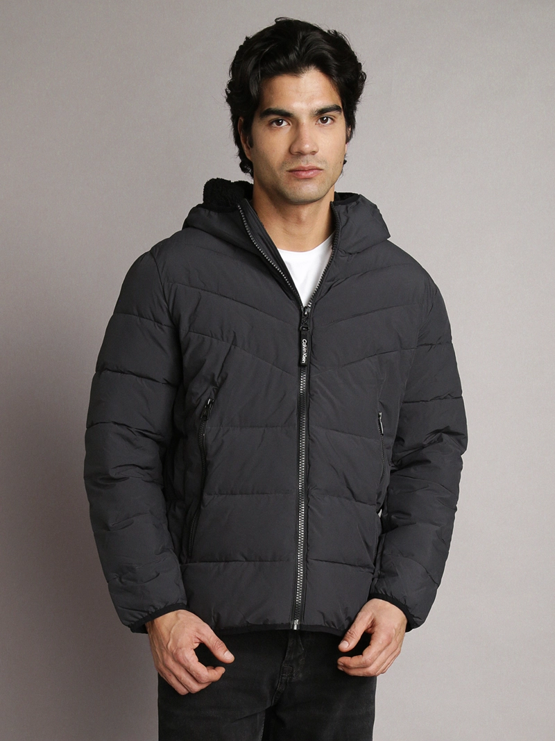 PARKA STRETCH CON GORRO - 1