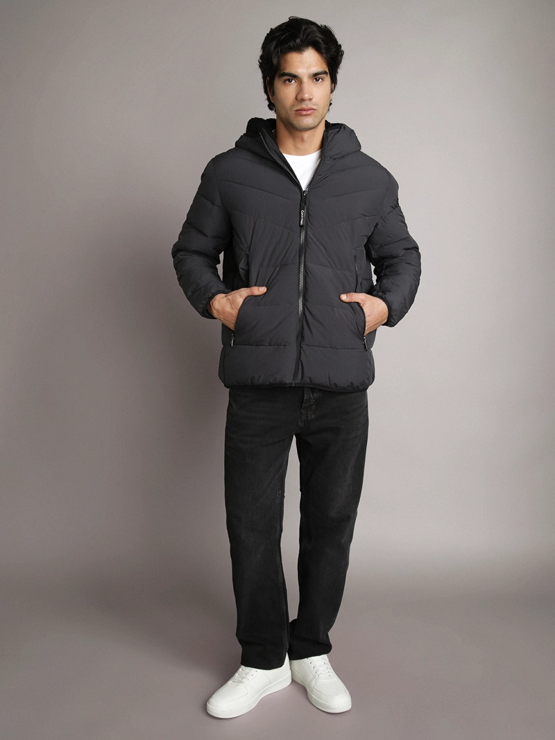 PARKA STRETCH CON GORRO - 2