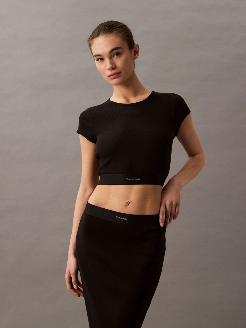 POLERA COTTON STRETCH RIB - 1
