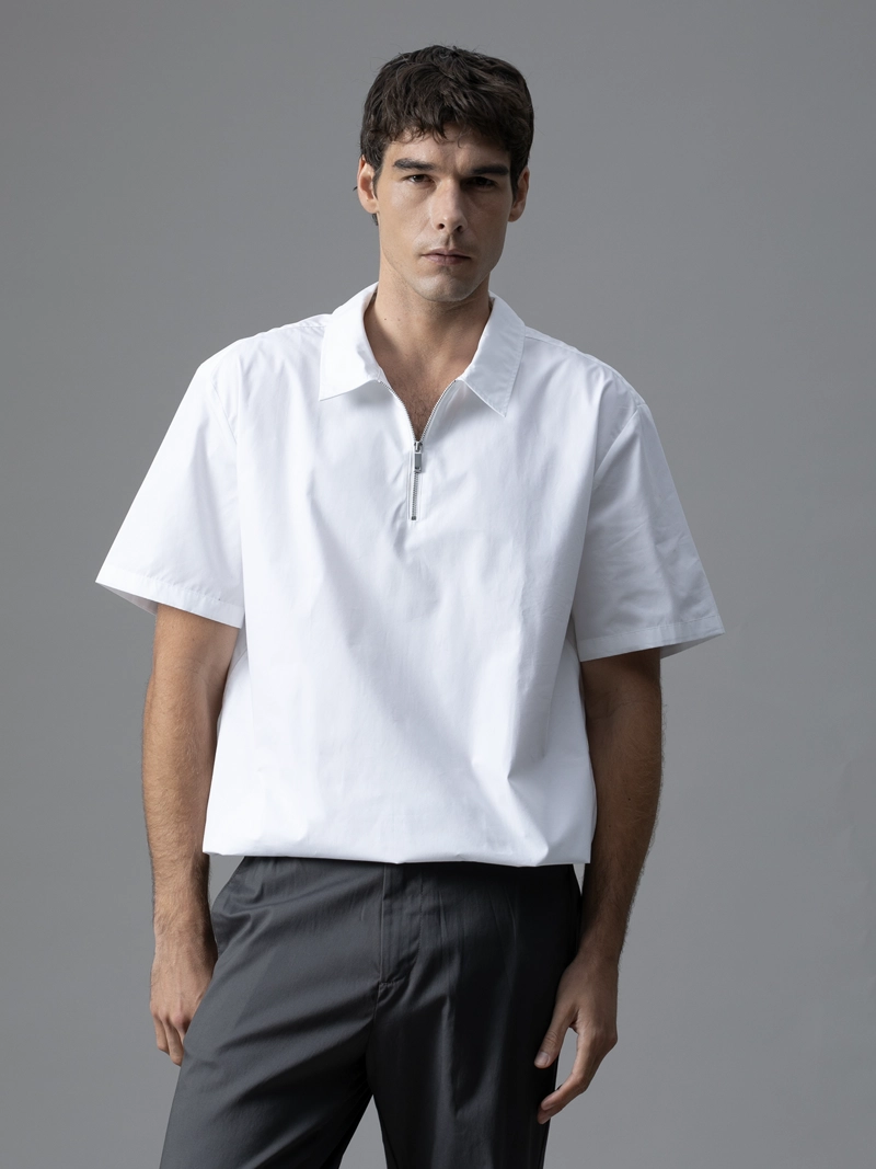CAMISA CON CIERRE DE MEDIA CREMALLERA. - 1