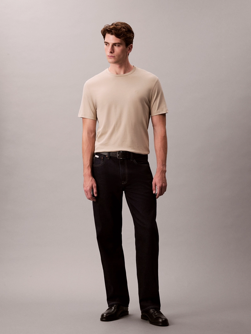 POLERA DE ALGODON SUPIMA CON LOGO BORDADO - 2