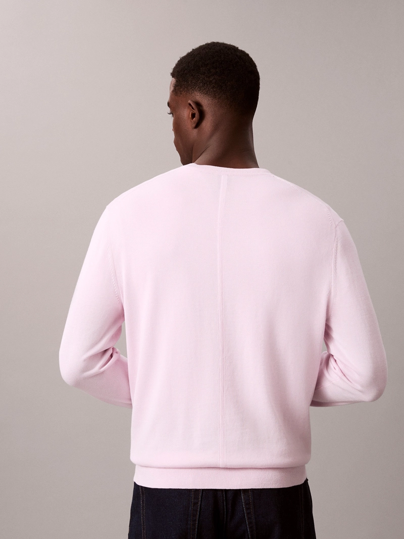 SWEATER CLASICO ACANALADO DE ALGODON SUPIMA - 3