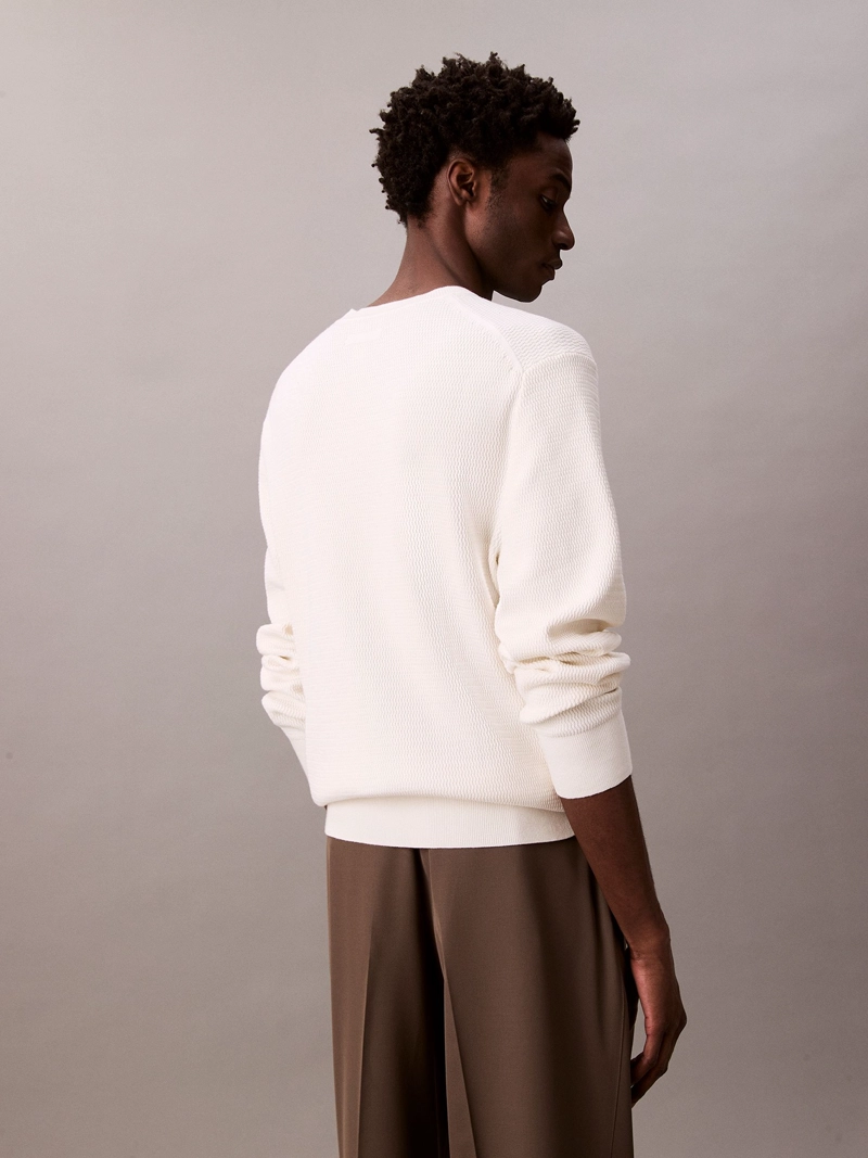 SWEATER DE ALGODON TEXTURIZADO - 3
