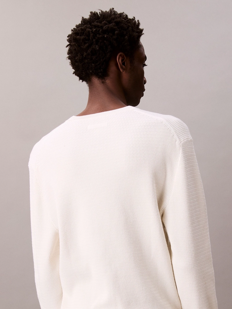 SWEATER DE ALGODON TEXTURIZADO - 5