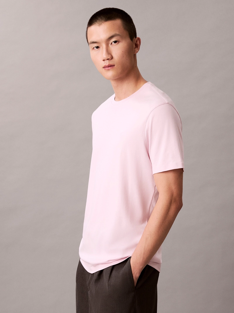 POLERA DE ALGODON SUPIMA CON LOGO BORDADO - 4