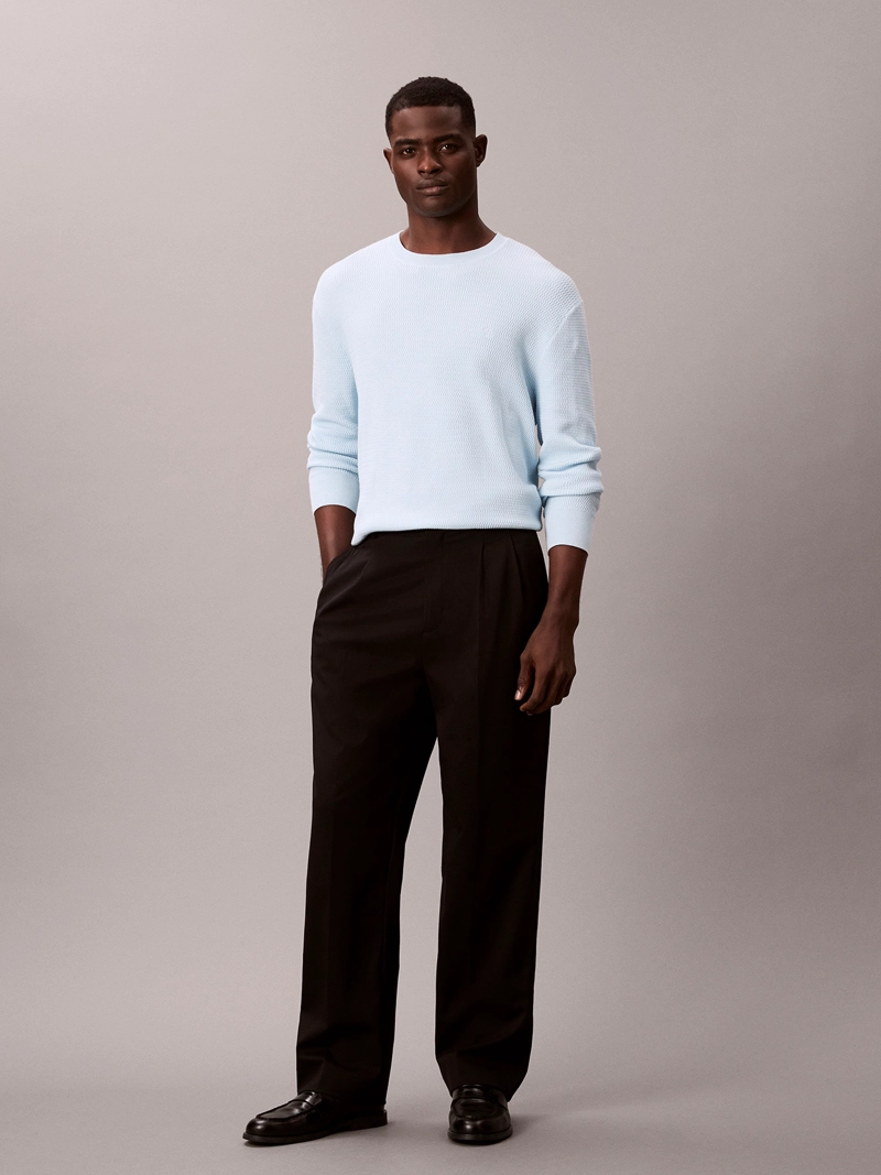 SWEATER DE ALGODON TEXTURIZADO - 2