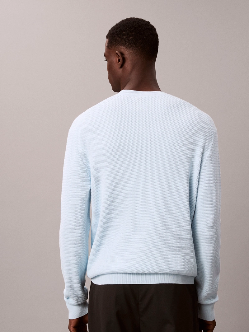 SWEATER DE ALGODON TEXTURIZADO - 3