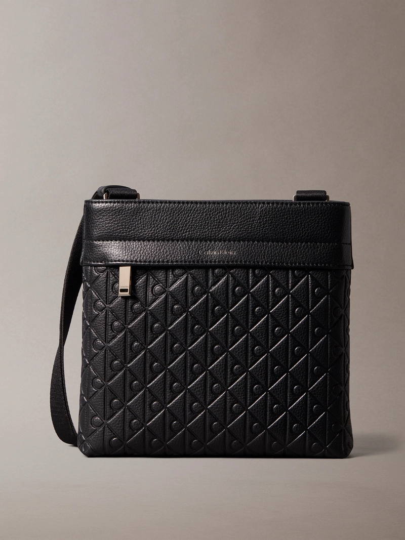 BOLSO CRUZADO CON ESTAMPADO DE EMBLEMA - 1