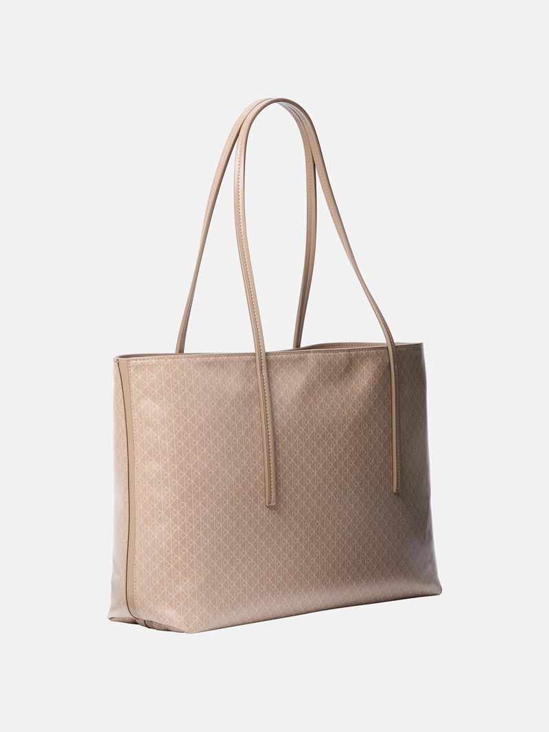 CARTERA TOTE CON ESTAMPADO DE MONOGRAMA Y CARTERA MINI INTERIOR - 2