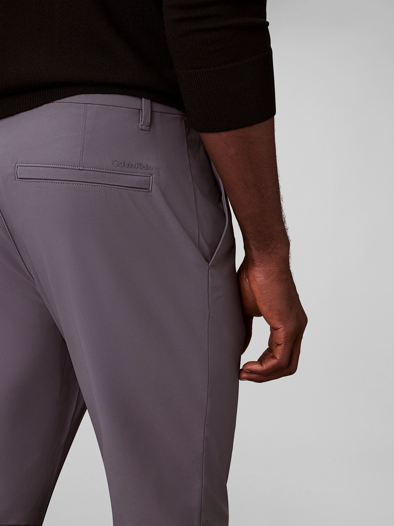 PANTALON SLIM EN TEJIDO TE CNICO ELASTICO - 4
